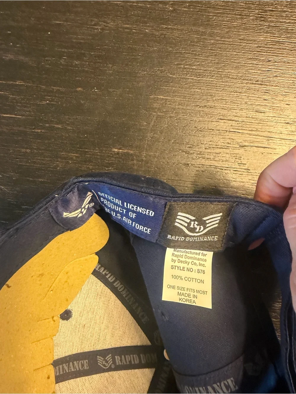 United States Air Force Navy Blue Embroidered Baseball Cap